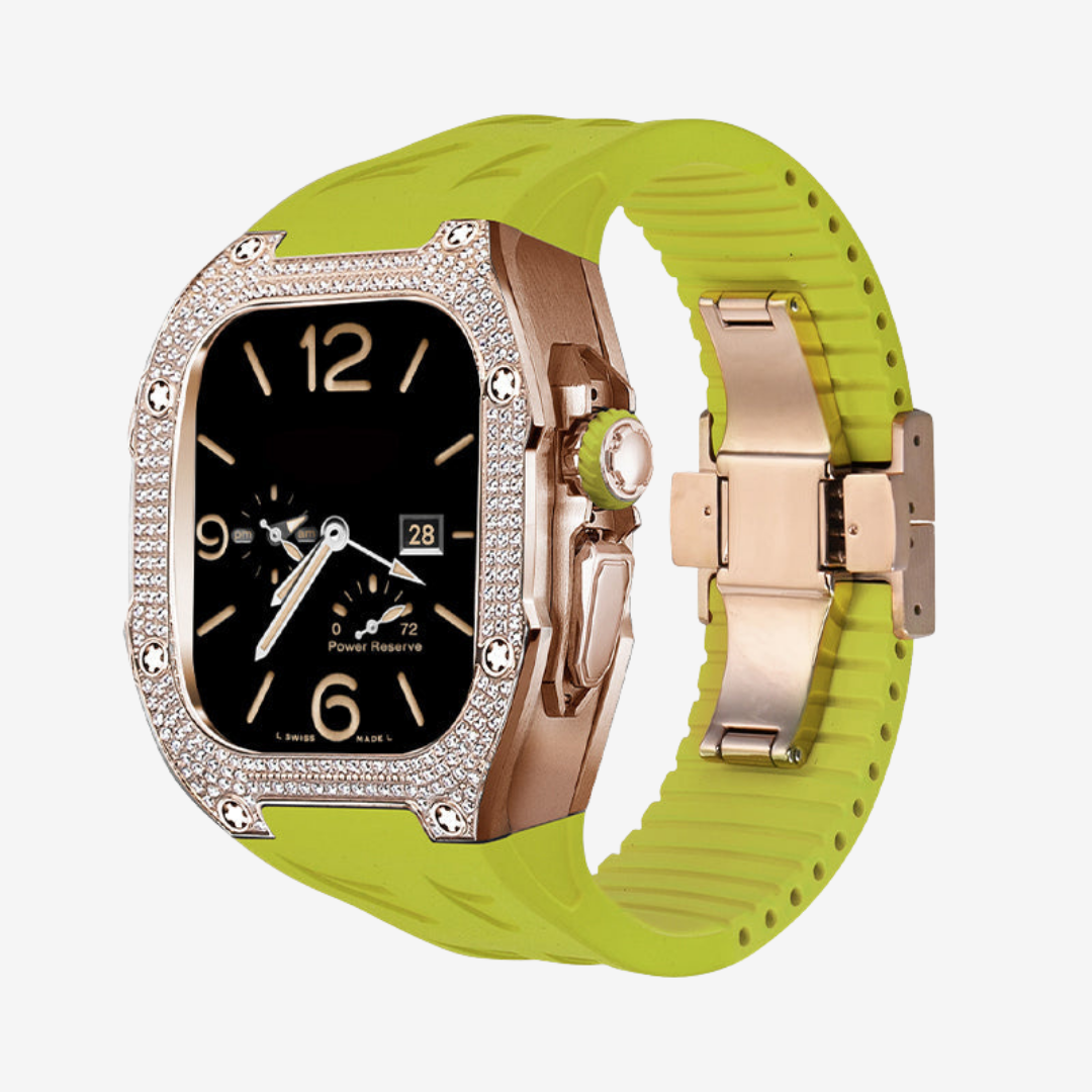 RM7006 Titanium 5A Zircon Case Retrofit Kit For Apple Watch Ultra - Watch Case