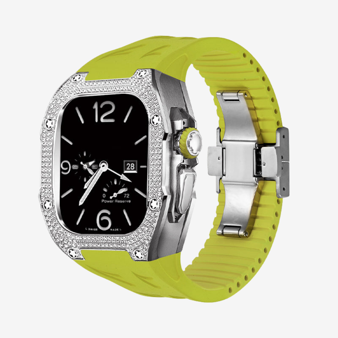 RM7006 Titanium 5A Zircon Case Retrofit Kit For Apple Watch Ultra - Watch Case