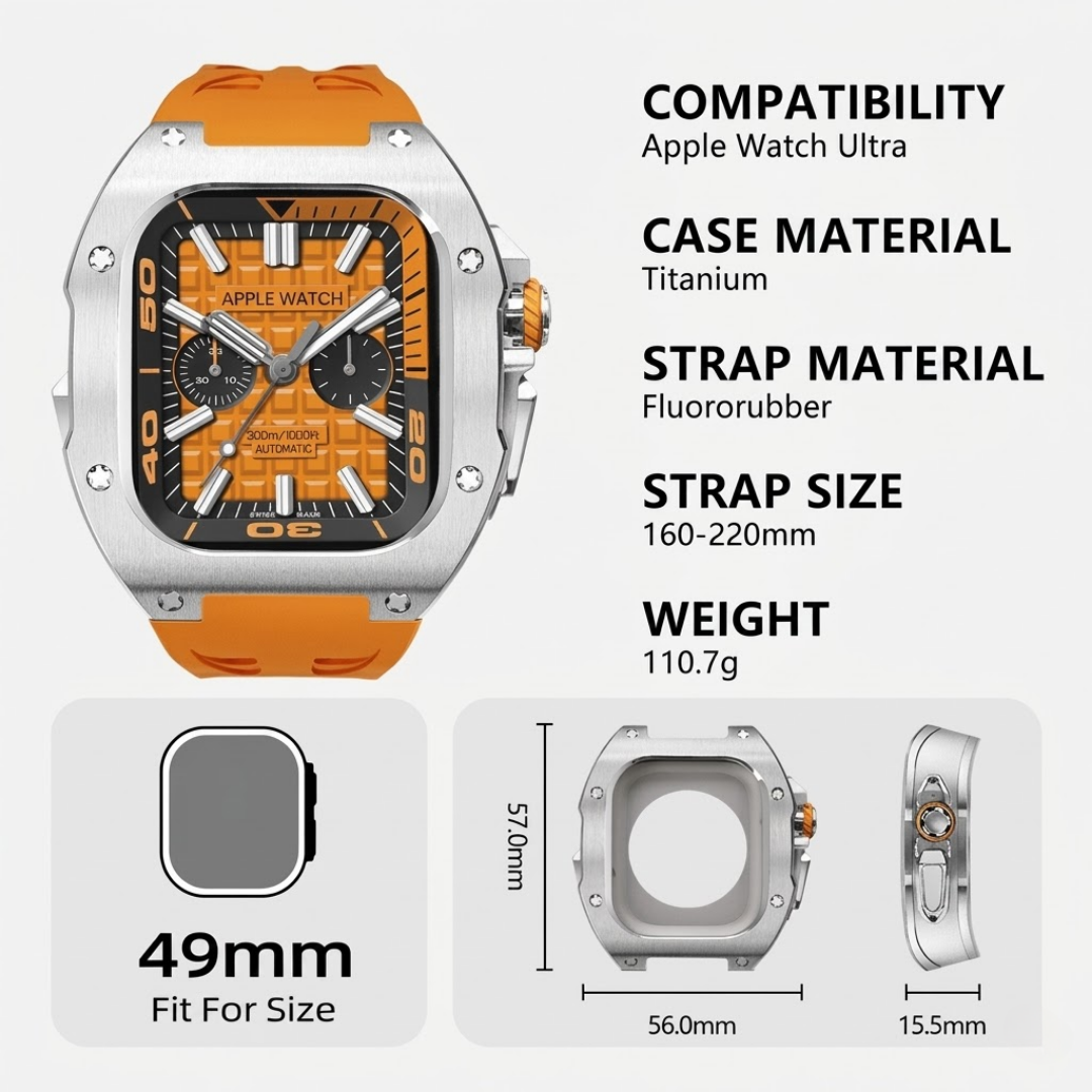 RM7006 Titanium Case Retrofit Kit For Apple Watch Ultra - Watch Case