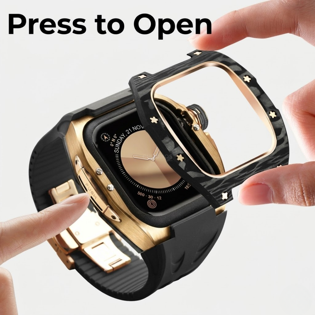 RM7013 Carbon Fiber Case Retrofit Kit For Apple Watch - Watch Case