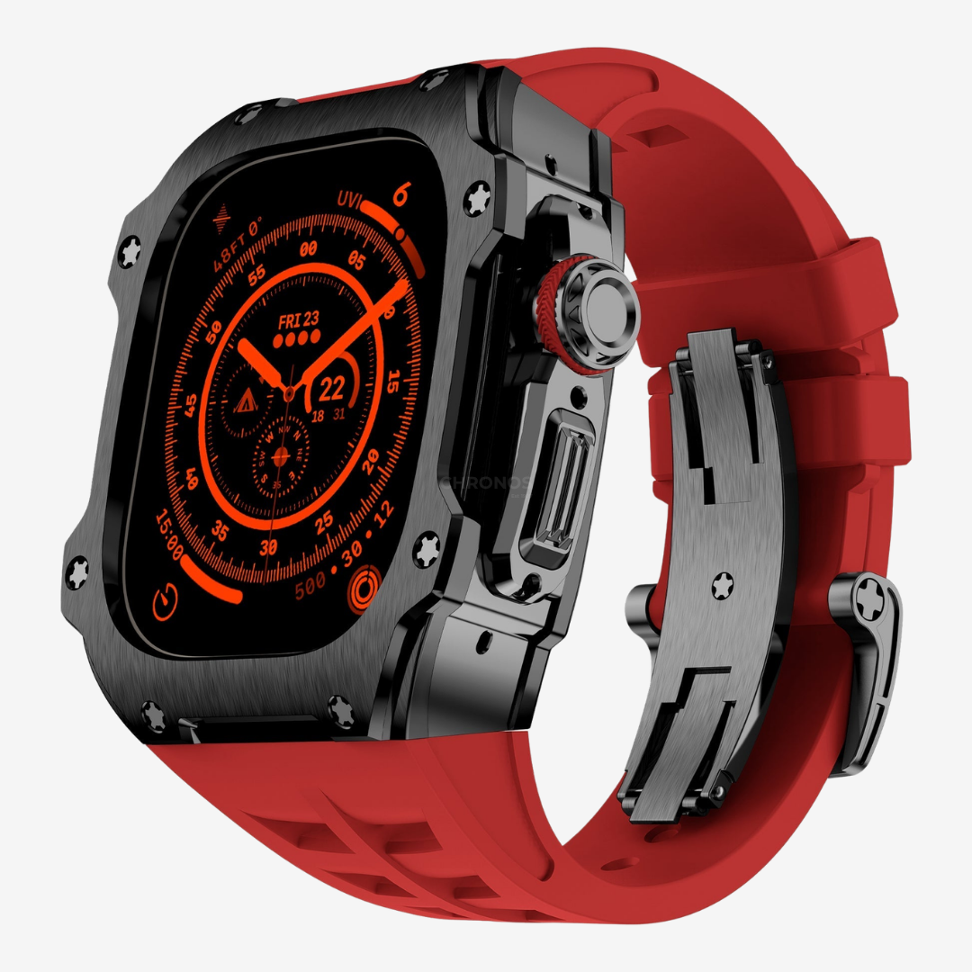 RM7015 Series - Dark Vanguard Stainless steel Apple Watch Ultra Case - Watch Case