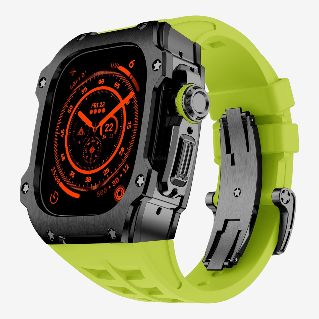 RM7015 Series - Dark Vanguard Stainless steel Apple Watch Ultra Case - Watch Case