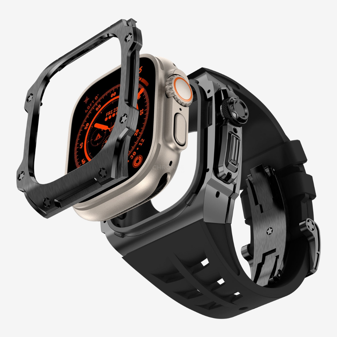 RM7015 Series - Dark Vanguard Stainless steel Apple Watch Ultra Case - Watch Case