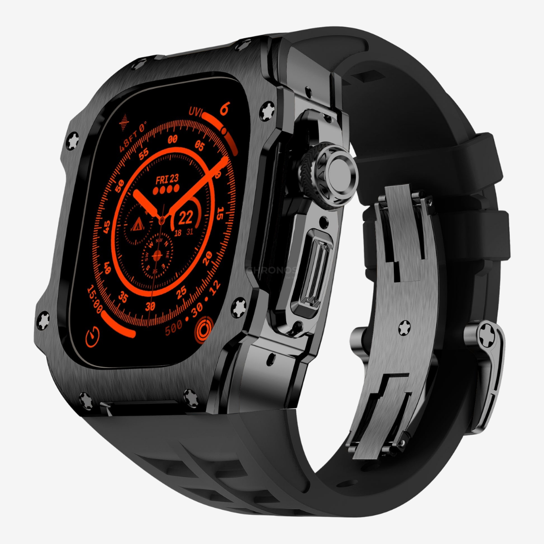 RM7015 Series - Dark Vanguard Stainless steel Apple Watch Ultra Case - Watch Case