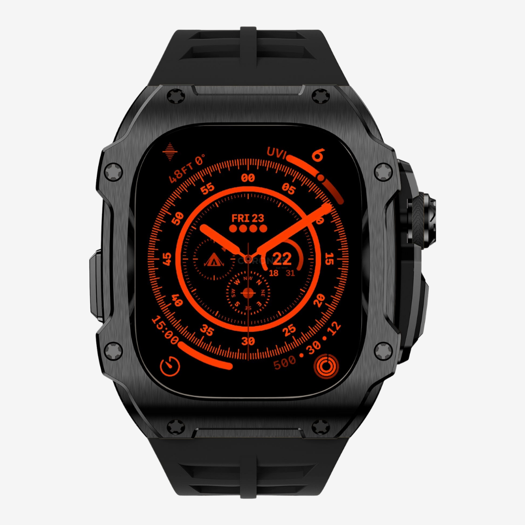 RM7015 Series - Dark Vanguard Stainless steel Apple Watch Ultra Case - Watch Case