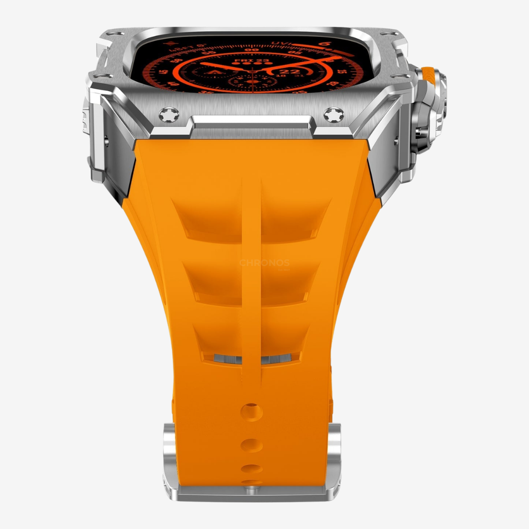 RM7015 Series - Silver Vanguard Stainless steel Apple Watch Ultra Case - Watch Case