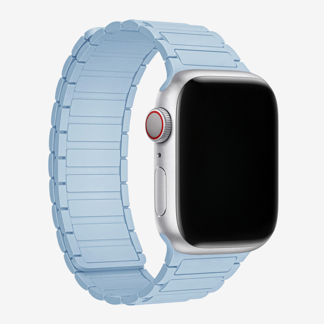 Silicone Magnetic Loop Band For Apple Watch - Light Blue / 40mm/41mm/42mm - Watch Band