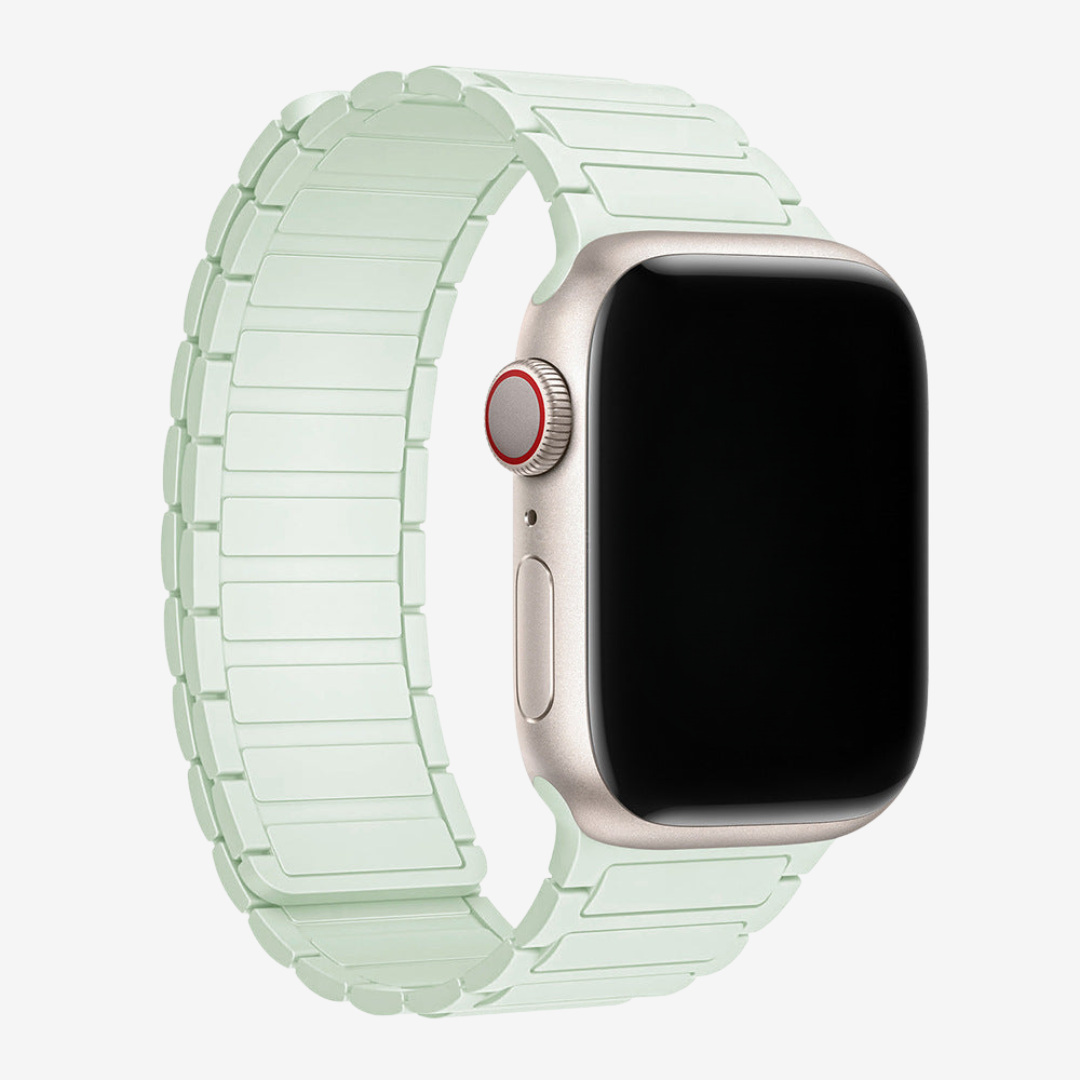 Silicone Magnetic Loop Band For Apple Watch - Light Mint / 40mm/41mm/42mm - Watch Band