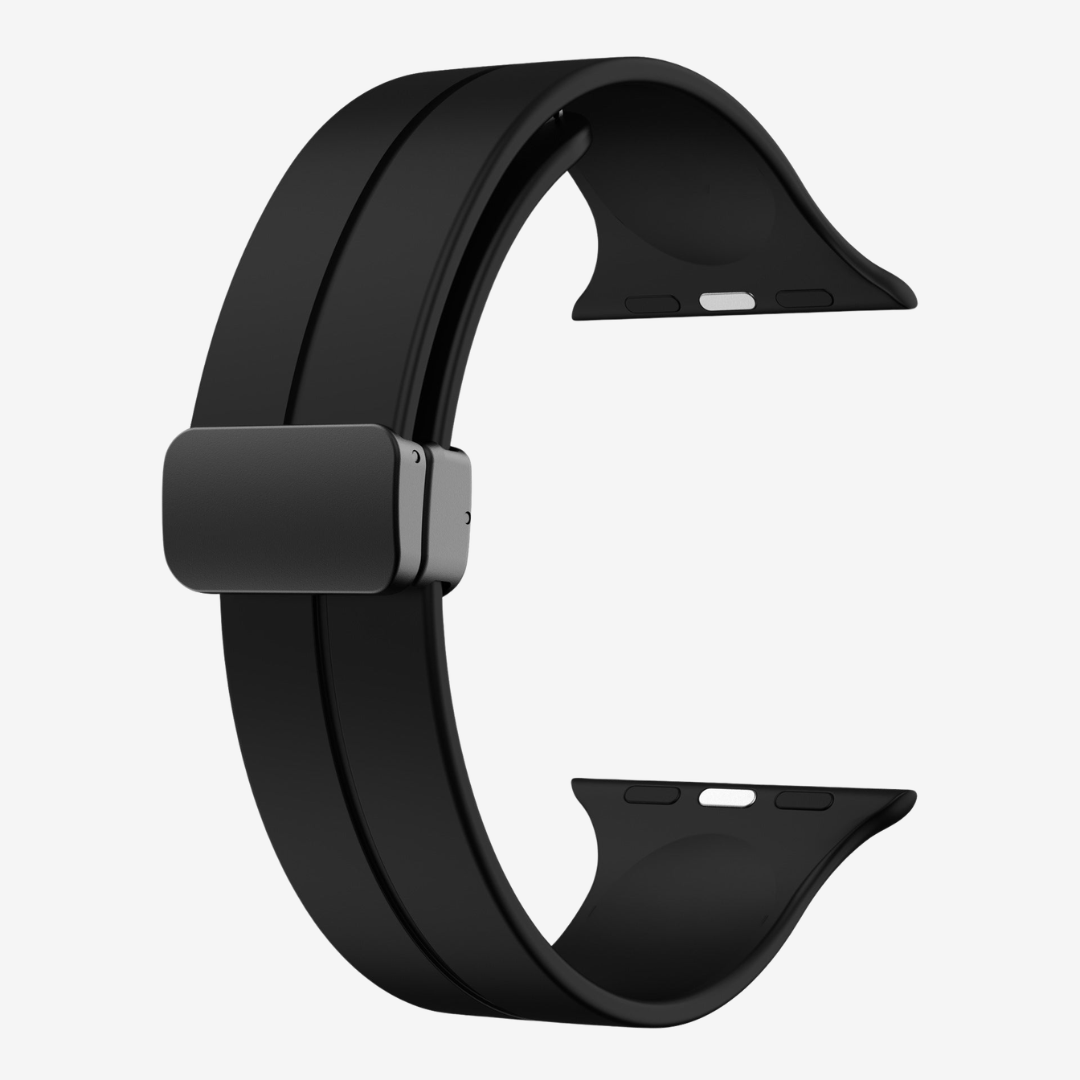 Simple Silicone Magnetic Folding Band For Apple Watch - Watch Band