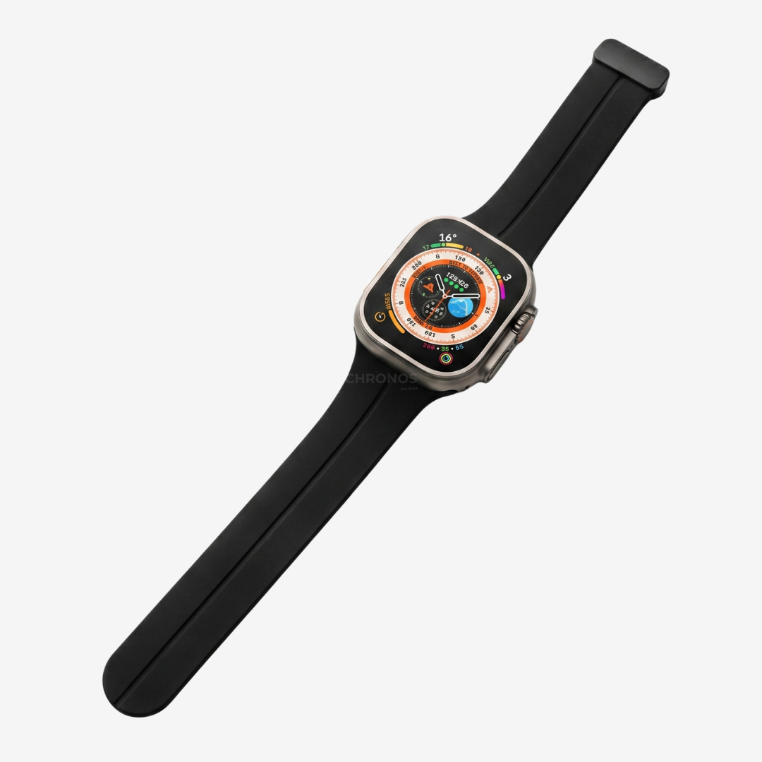 Simple Silicone Magnetic Folding Band For Apple Watch - Watch Band