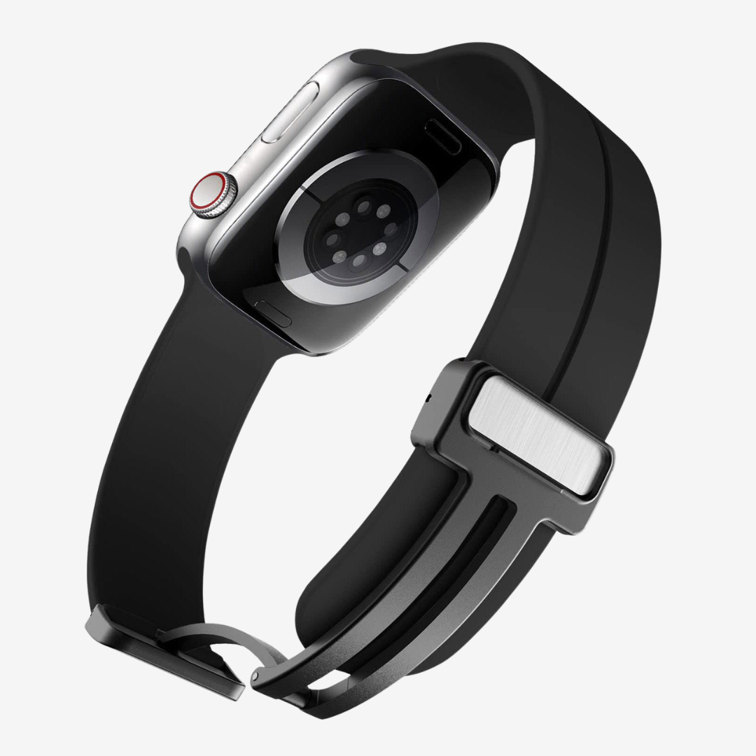 Simple Silicone Magnetic Folding Band For Apple Watch - Watch Band