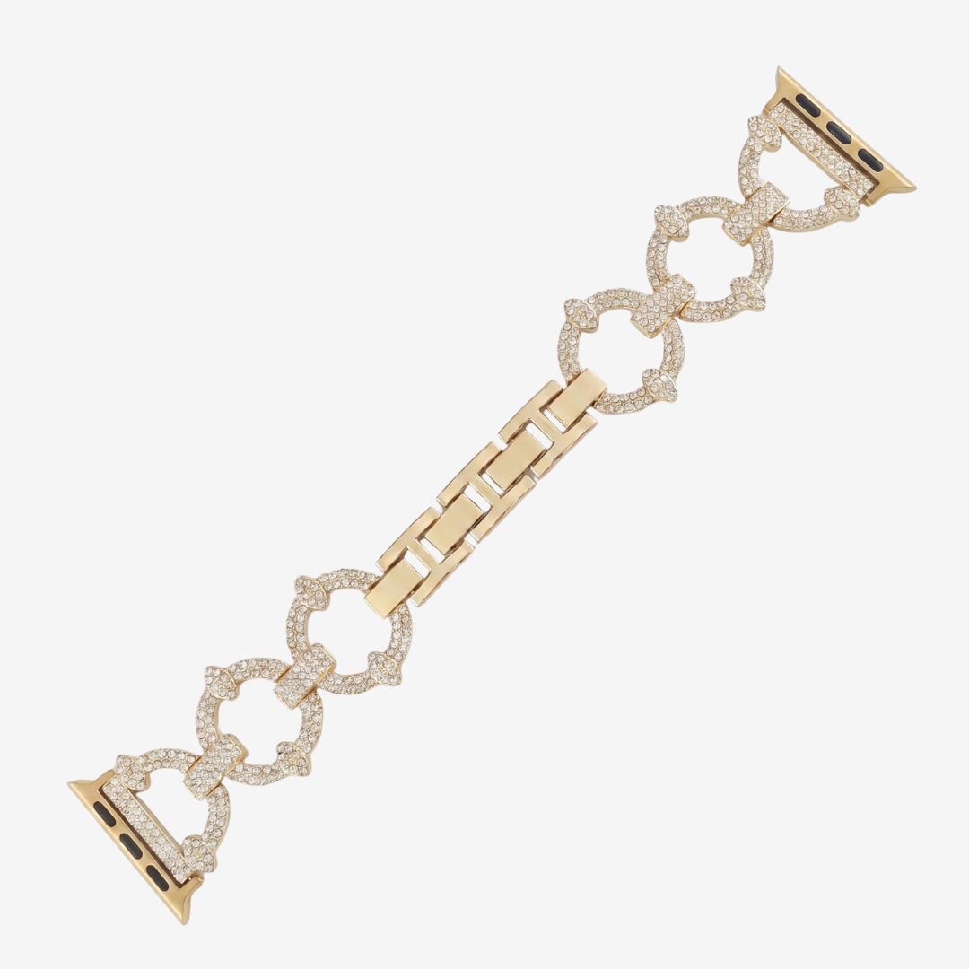 Sparkling Link Bracelet For Apple Watch - Gold / 44mm/45mm/46mm/49mm - Watch Band