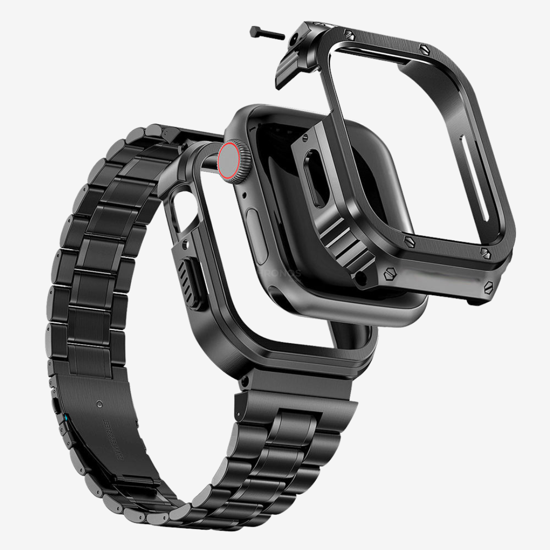 Stainless Steel Band With Case For Apple Watch - Watch Case