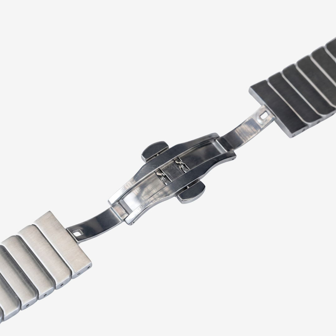 Stainless Steel Butterfly Buckle Band For Apple Watch - Watch Band