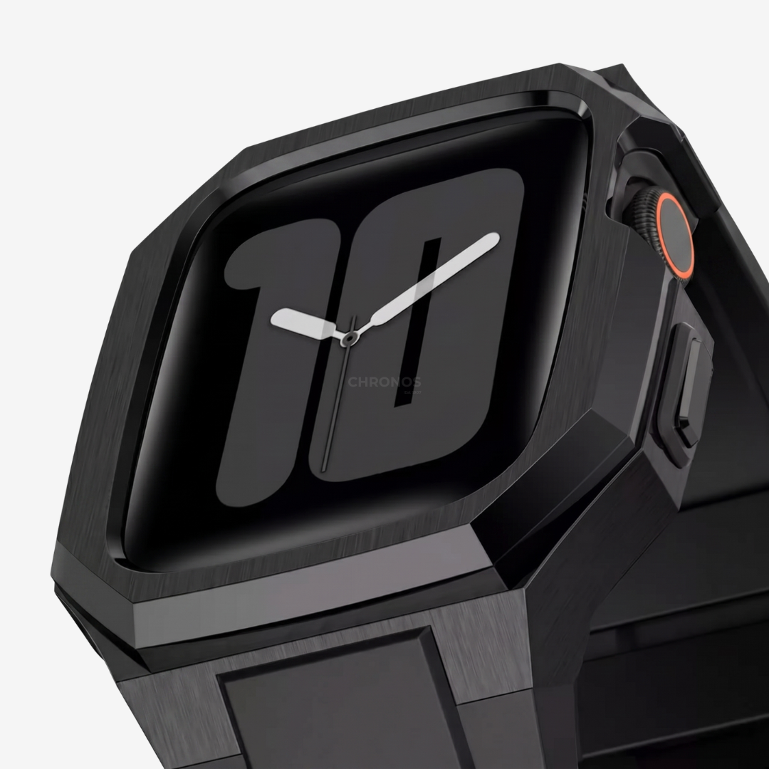 Stainless Steel Case With Rubber Band for Apple Watch - Watch Case
