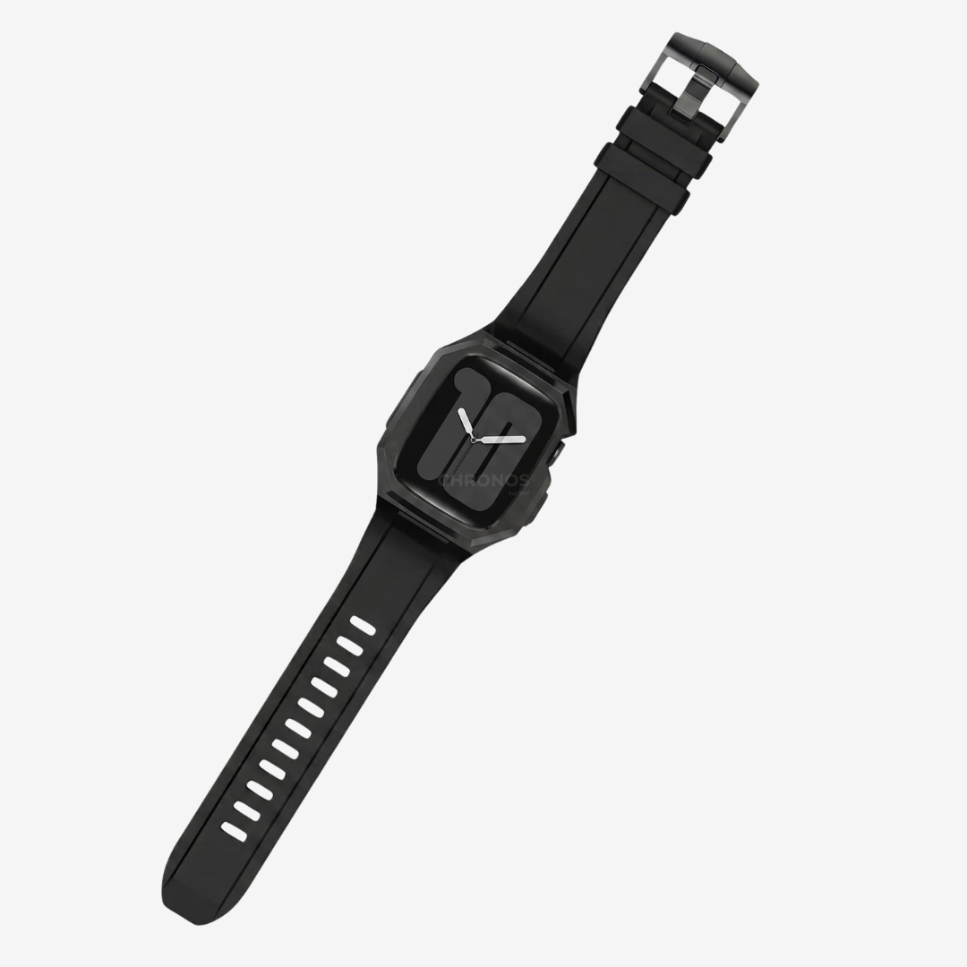 Stainless Steel Case With Rubber Band for Apple Watch - Watch Case