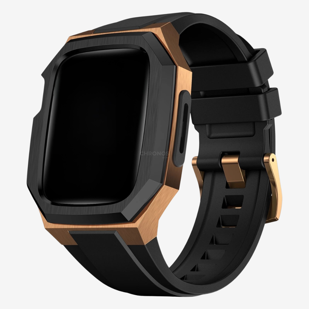 Stainless Steel Case With Rubber Band for Apple Watch - Watch Case