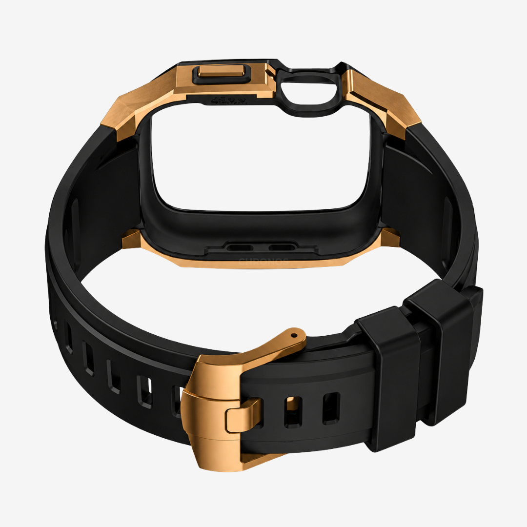 Stainless Steel Case With Rubber Band for Apple Watch - Watch Case