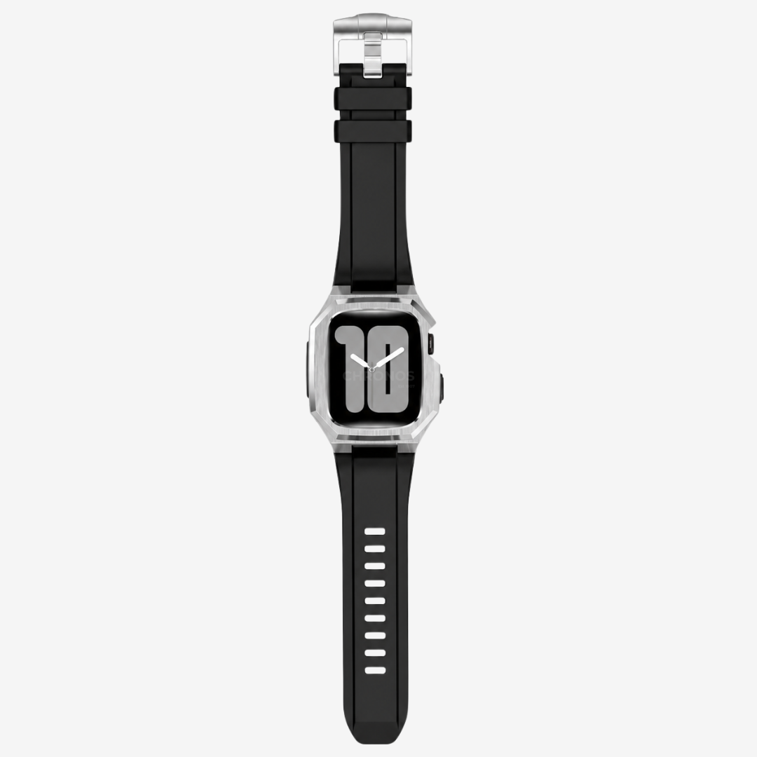 Stainless Steel Case With Rubber Band for Apple Watch - Watch Case