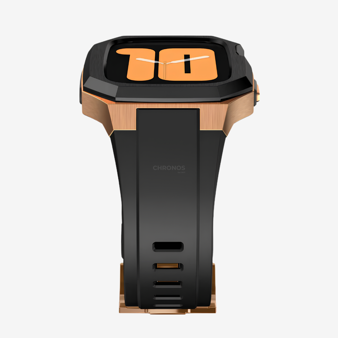 Stainless Steel Case With Rubber Band for Apple Watch - Watch Case