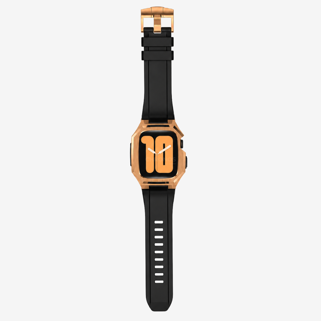 Stainless Steel Case With Rubber Band for Apple Watch - Watch Case