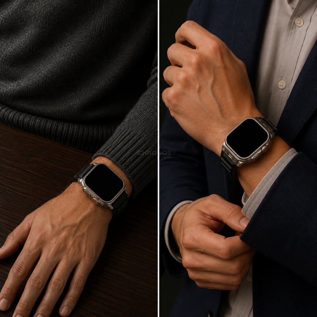 Tactical High Elastic Silicone Band for Apple Watch - Watch Band
