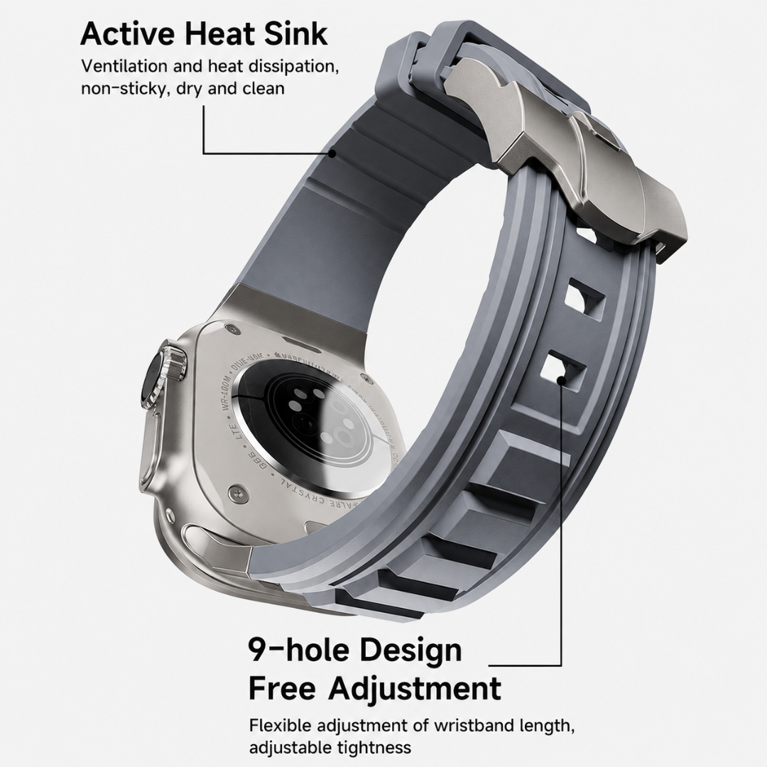 Tactical High Elastic Silicone Band for Apple Watch - Watch Band