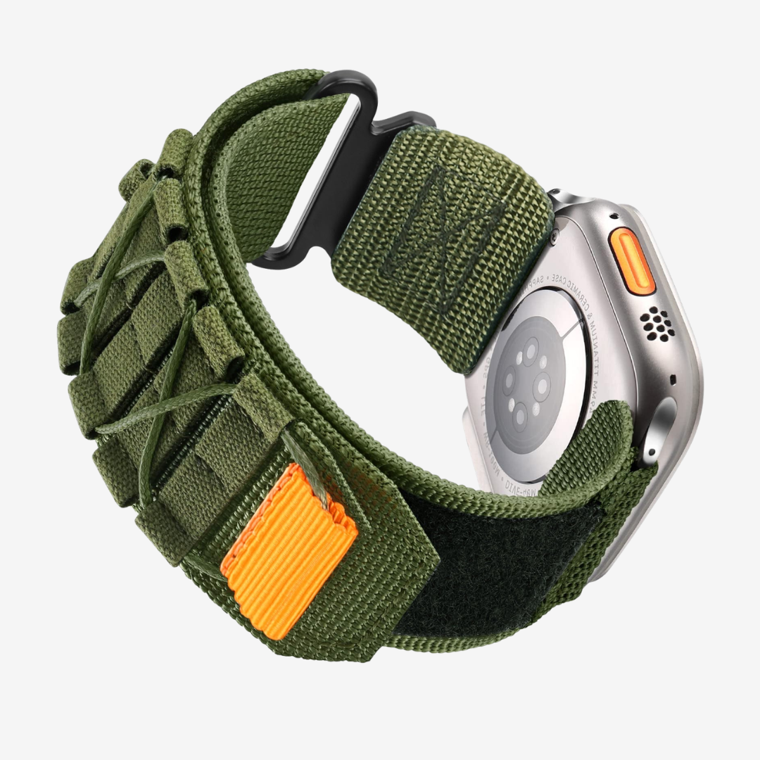 Tactical Nylon Band For Apple Watch - Army Green / 40mm/41mm/42mm - Watch Band