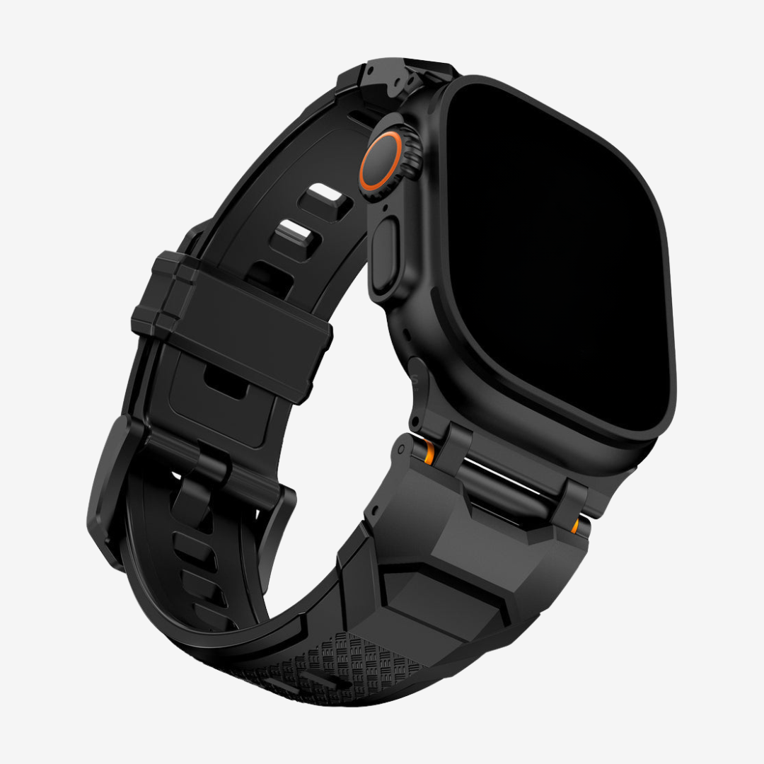 The Airfoil Band - Black-Black Adapter / 46mm/45mm/44mm - Watch Band