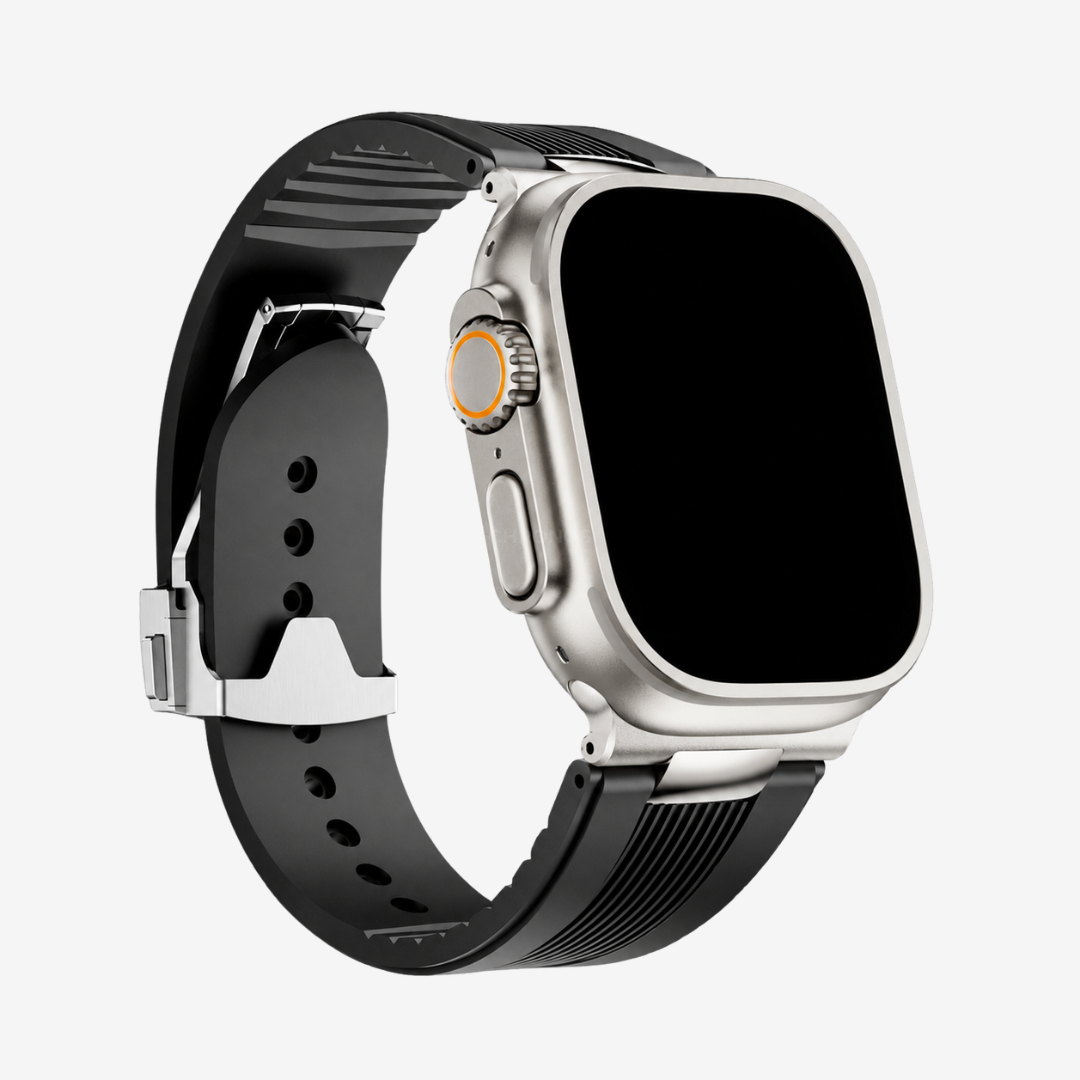 The Apex Ridge - Black-Titanium Buckle / 46mm/45mm/44mm - Watch Band
