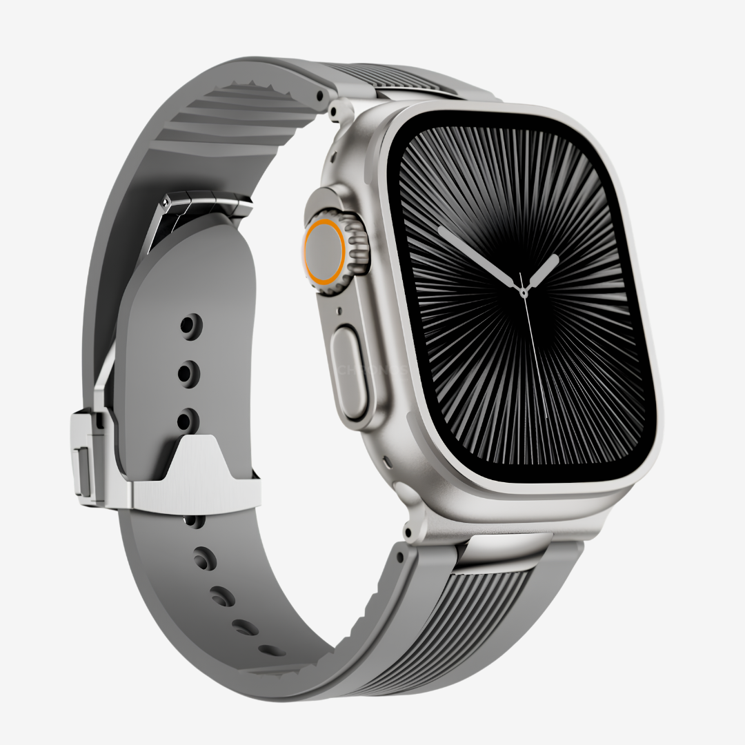 The Apex Ridge - Gray-Titanium Buckle / 46mm/45mm/44mm - Watch Band