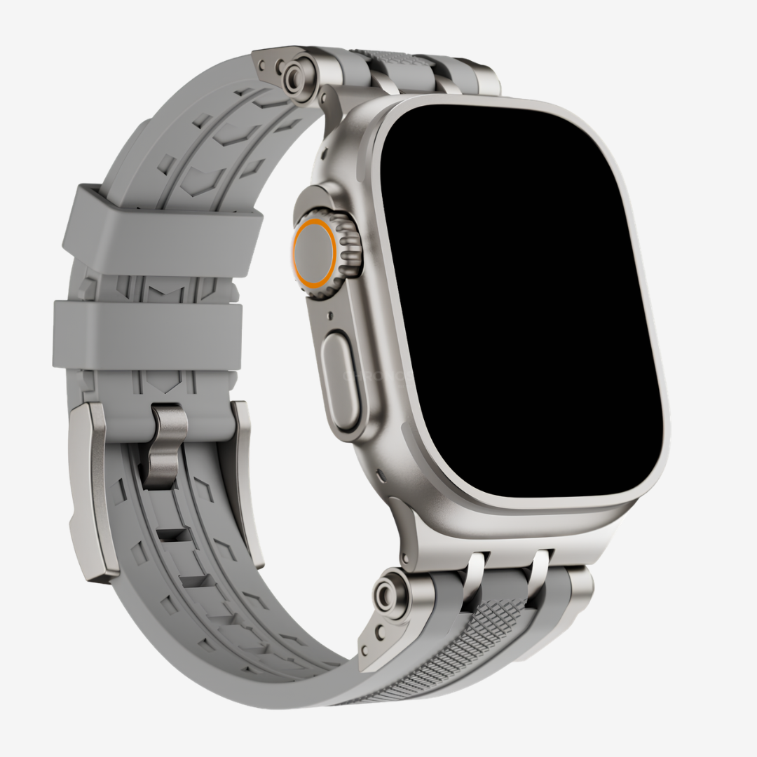 The Mobile Suit Band - Gray Band-Titanium Adapter / 46mm/45mm/44mm - Watch Band