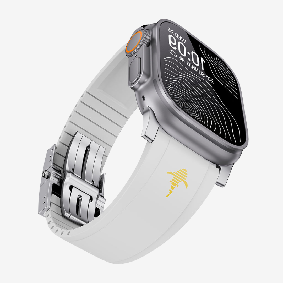 The Shark, Fine Watchmaking Grade FKM Apple Watch Band - Watch Band