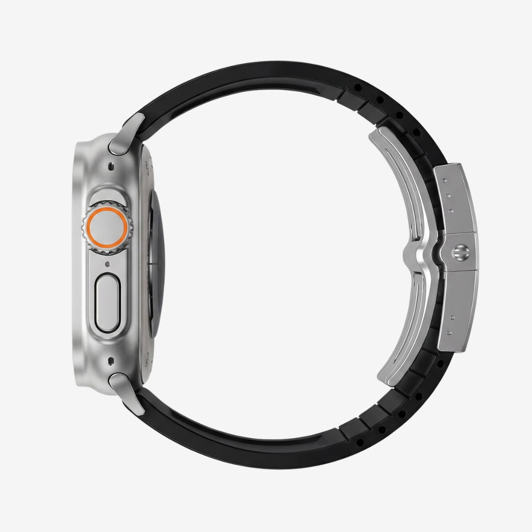 The Shark, Fine Watchmaking Grade FKM Apple Watch Band - Watch Band