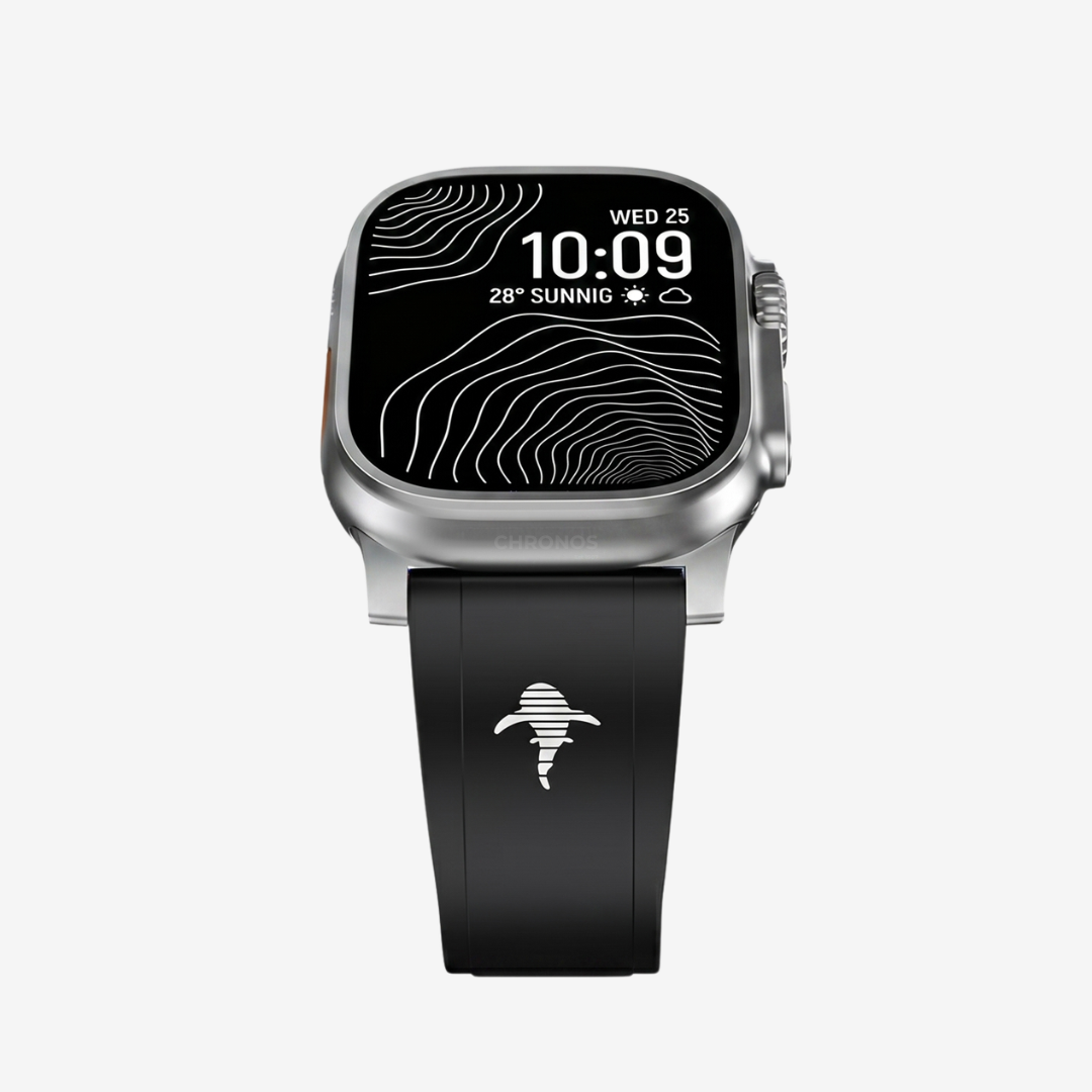 The Shark, Fine Watchmaking Grade FKM Apple Watch Band - Watch Band