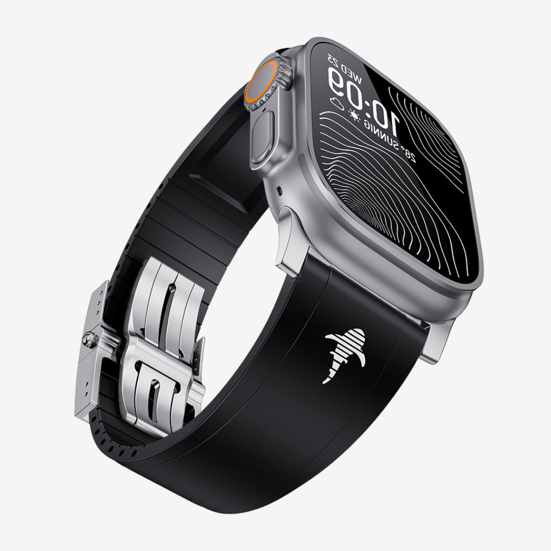 The Shark, Fine Watchmaking Grade FKM Apple Watch Band - Watch Band
