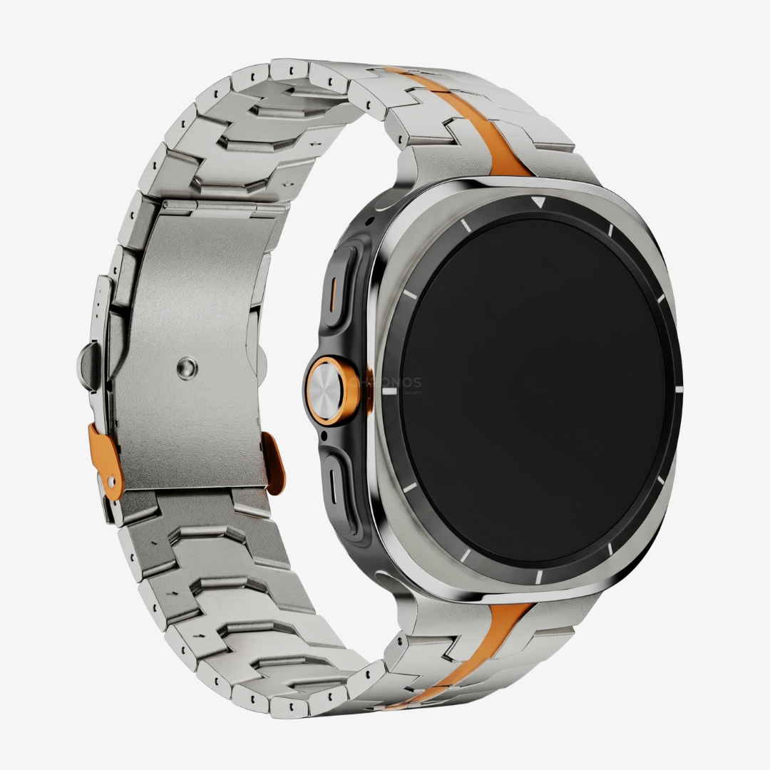 Titanium Band For Samsung Galaxy Watch - Titanium-Orange / Galaxy Watch Ultra 47mm - Watch Band