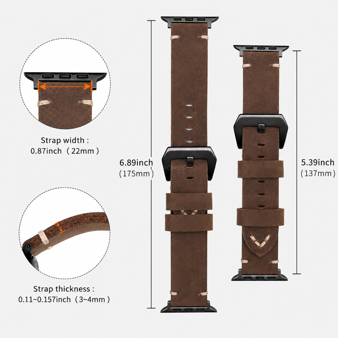Vintage Leather Band For Apple Watch - Watch Band