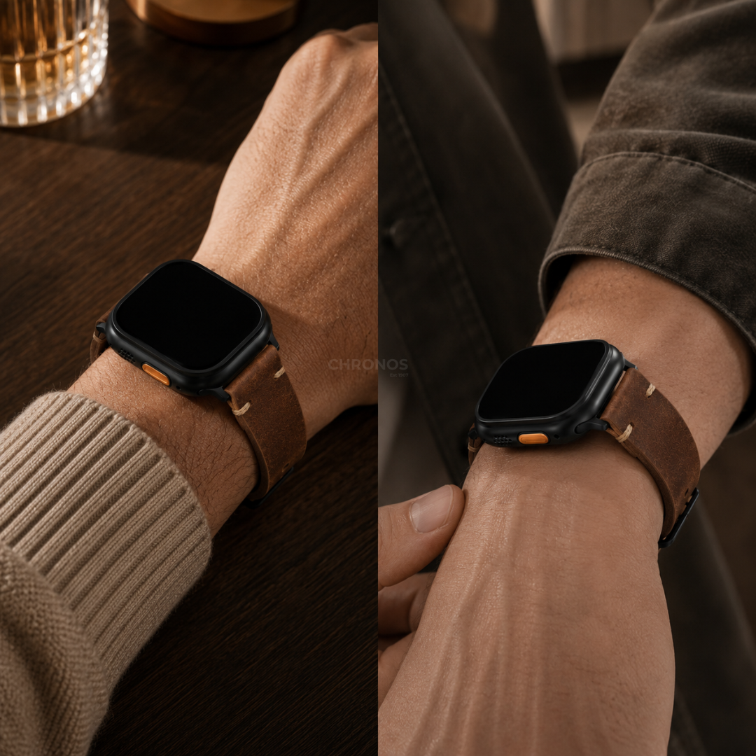 Vintage Leather Band For Apple Watch - Watch Band