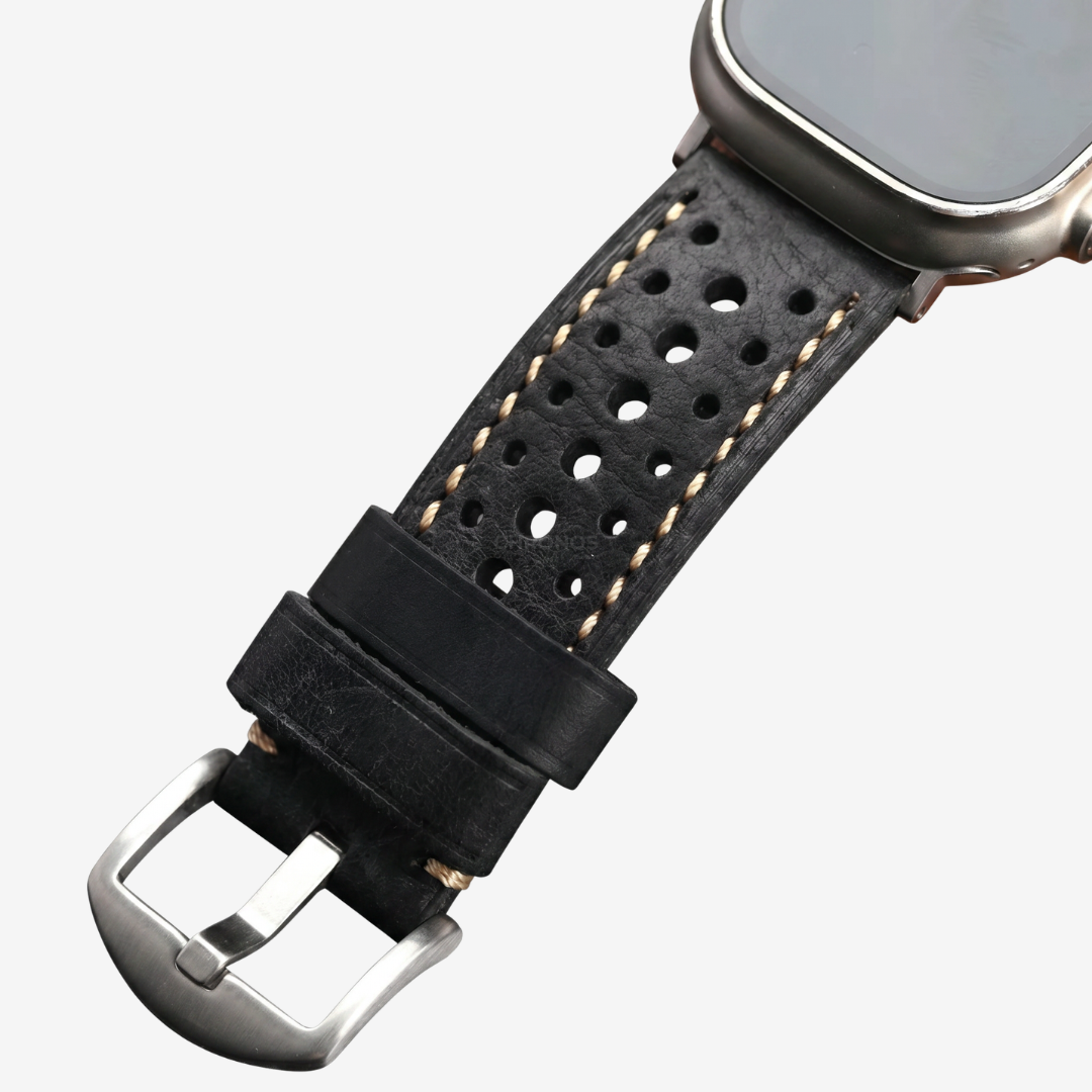 Vintage Racing Leather Band For Apple Watch - Watch Band
