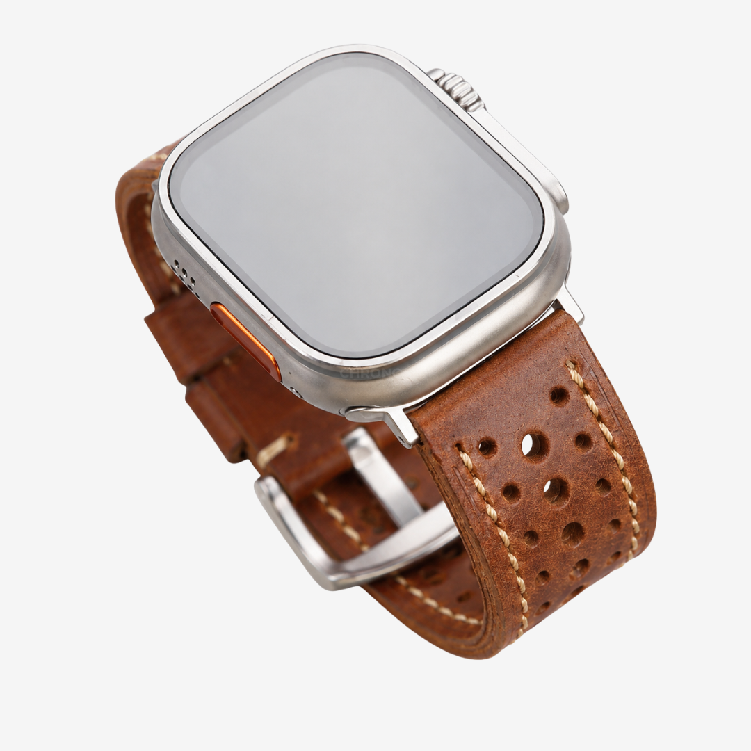 Vintage Racing Leather Band For Apple Watch - Watch Band