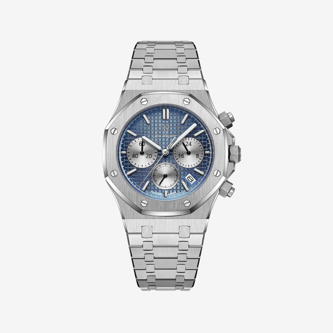 Watch – Aurelio – 42mm - Silver Blue - Watch