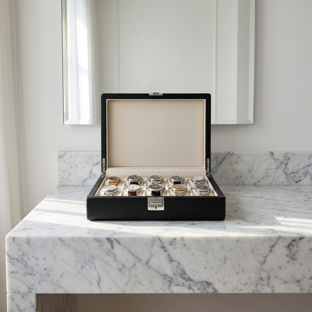 Watch Box – Atlantic Black 10 Slots - Watch Box