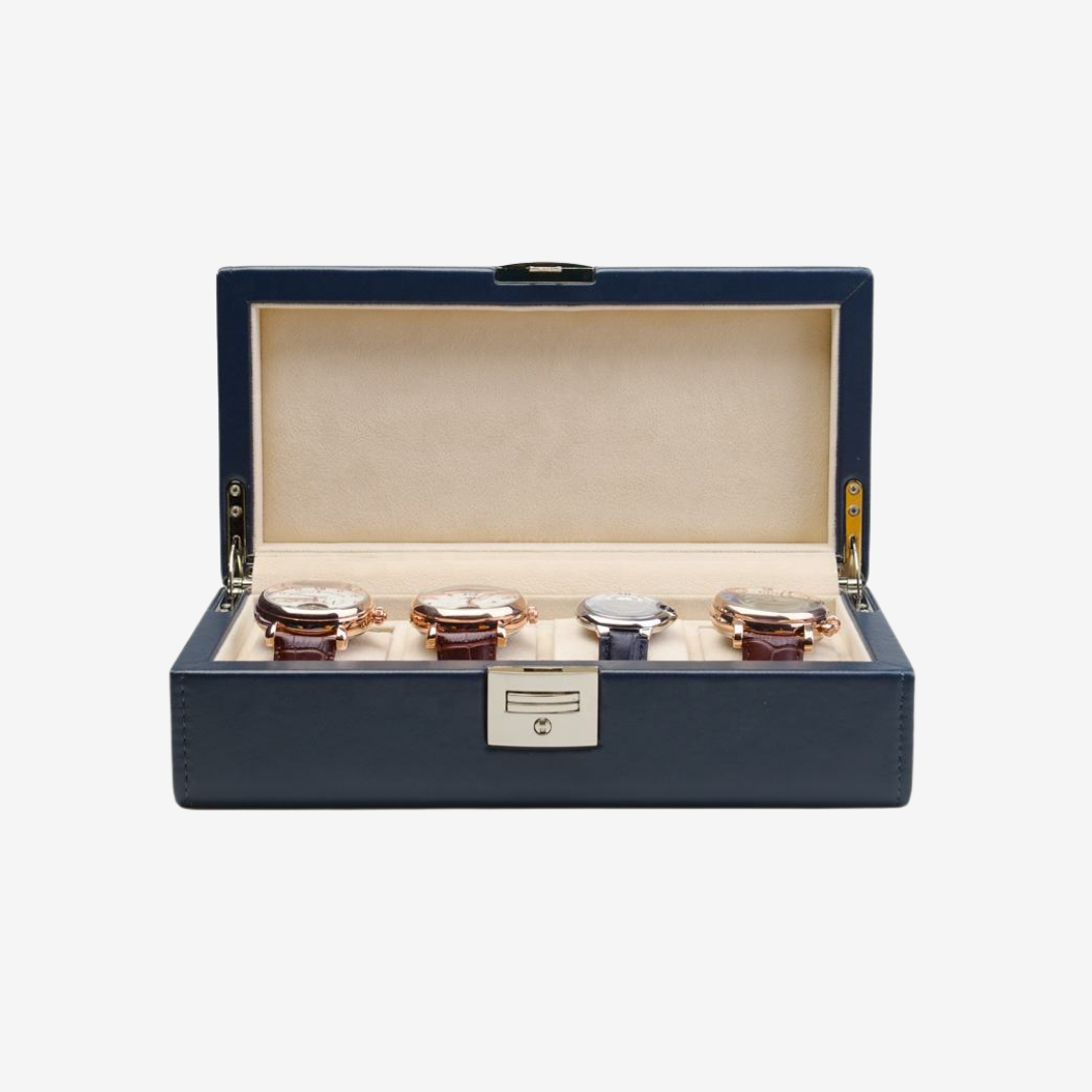 Watch Box – Atlantic Blue 4 Slots - Watch Box