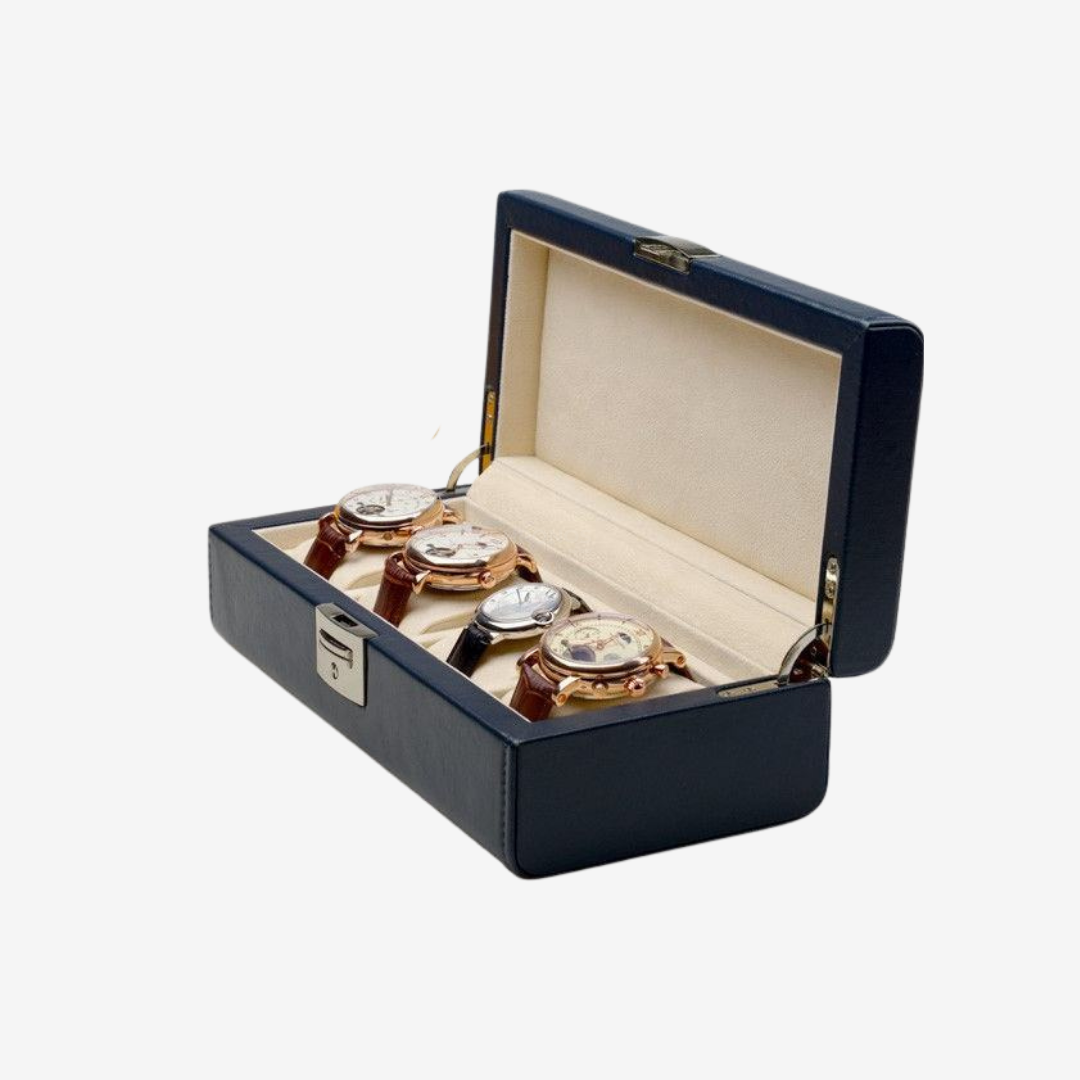 Watch Box – Atlantic Blue 4 Slots - Watch Box