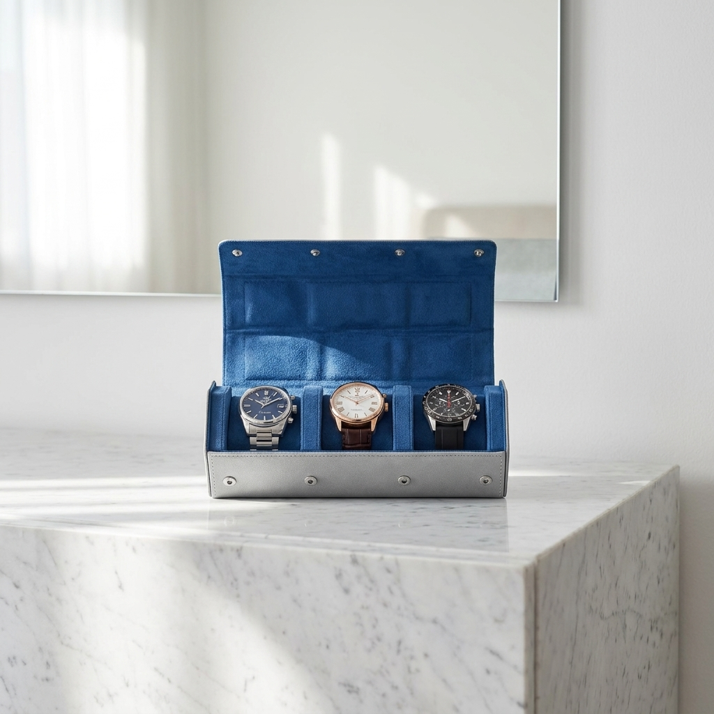 Watch Box – Azure 3 Slots - Watch Box