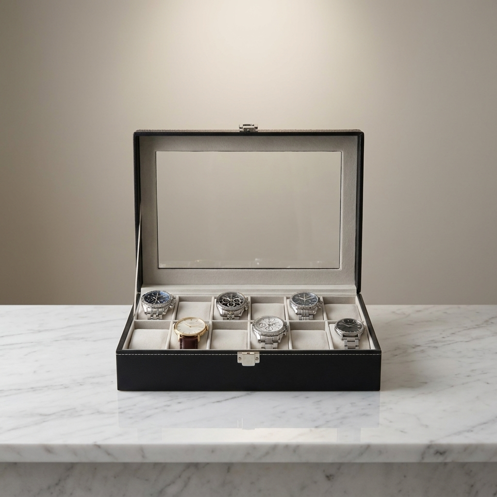 Watch Box – Black Reserve 12 Slots - Watch Box