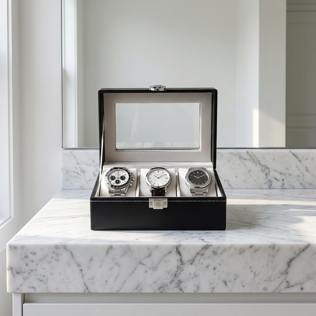 Watch Box – Black Reserve 3 Slots - Watch Box