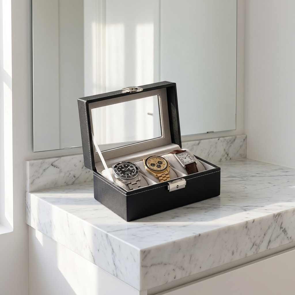 Watch Box – Black Reserve 3 Slots - Watch Box