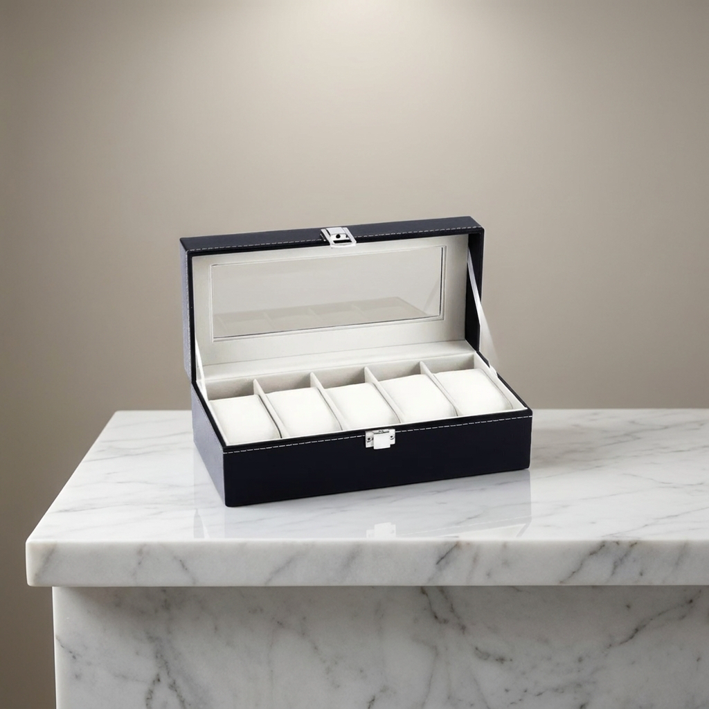 Watch Box – Black Reserve 5 Slots - Watch Box